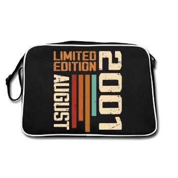 Aout 2001 Cadeau Anniversaire Août 2001 August - Sac Retro - noir/blanc - Dos
