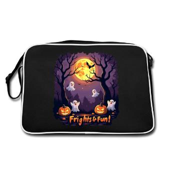 Frayeurs et amusement ! Frayeur et amusement ! - Sac Retro - noir/blanc - Dos