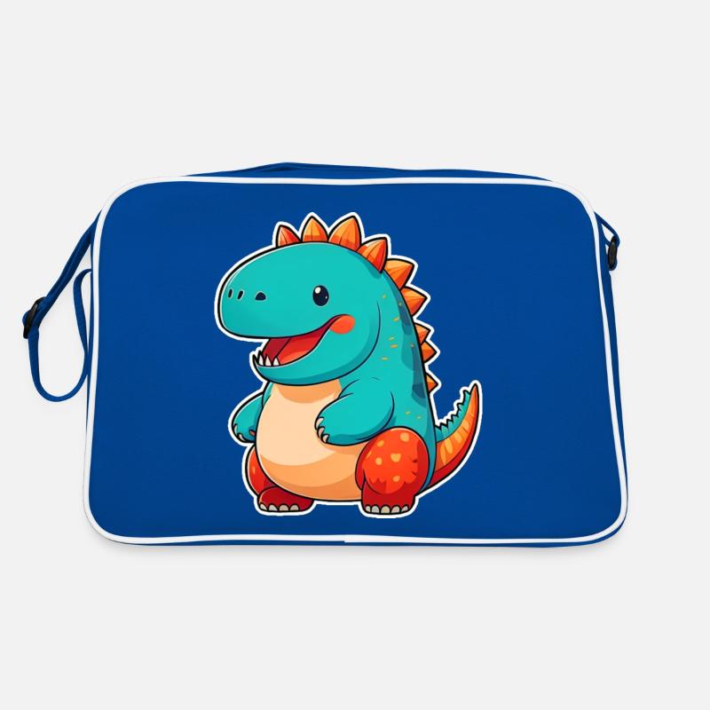 Niedlicher Comic Dinosaurier Retro Tasche