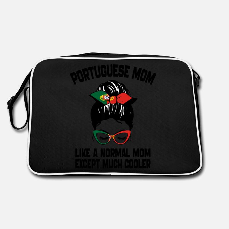 Portugiesische Mutter wie eine normale Mutter Muttertag Retro Tasche