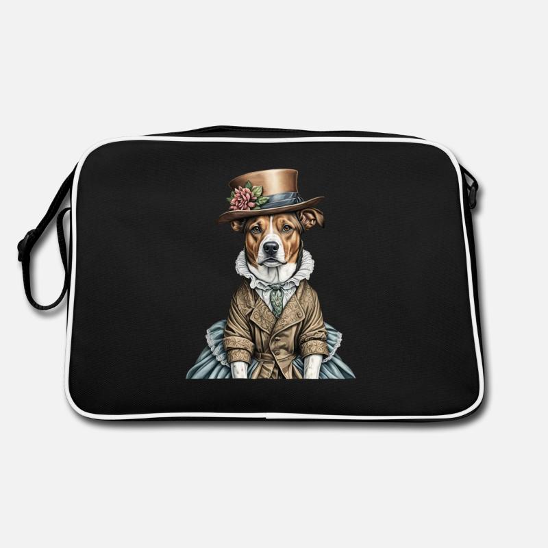 Victorian dog Retro Bag