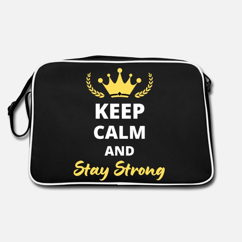 Keep Calm and Stay Strong Retro Bag