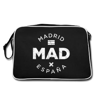 MAD, Madrid Espagne - Sac Retro - noir/blanc - Dos