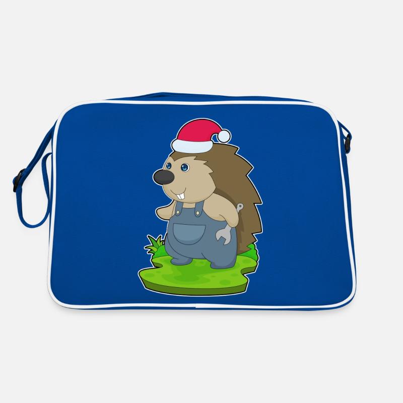 Mécanique de Noël hérisson Sac Retro