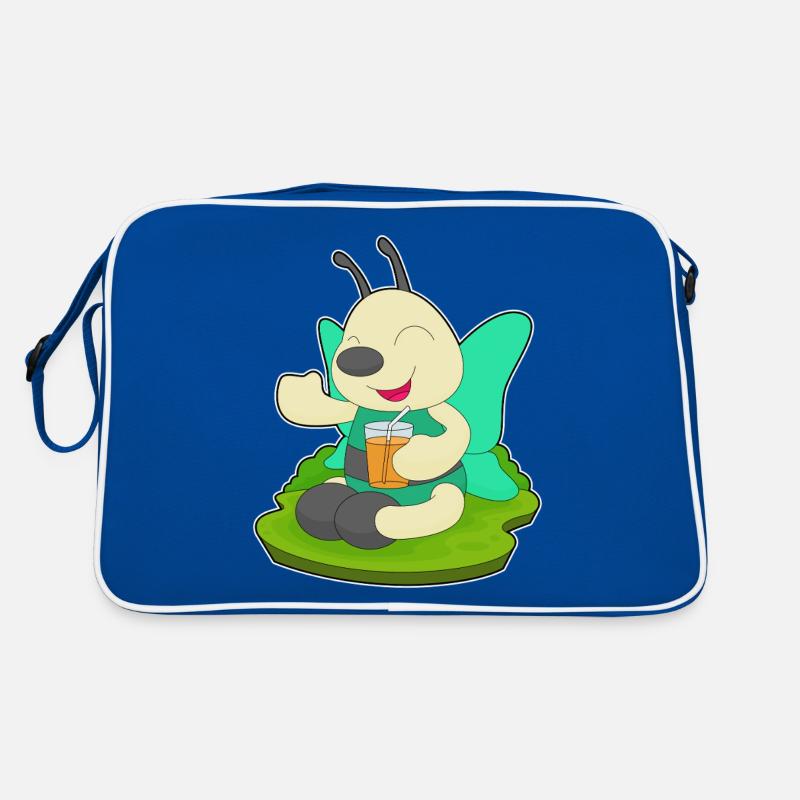 Schmetterling Saft Retro Tasche