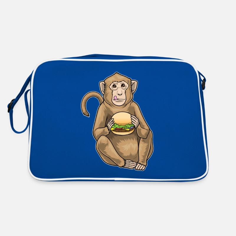 Monkey Cheeseburger Retro Bag