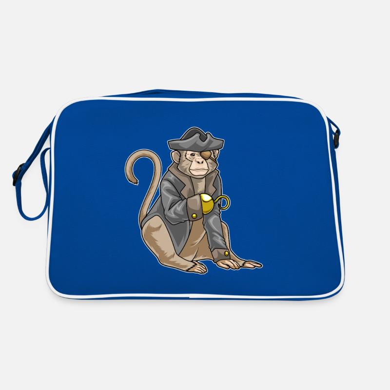 Singe Pirate Crochet Main Sac Retro