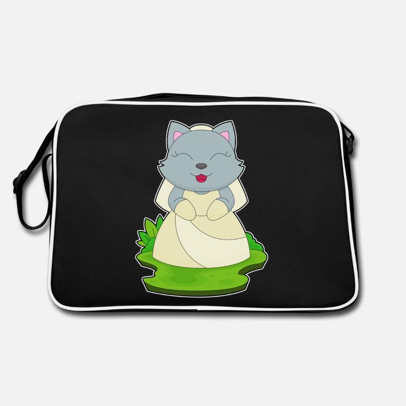 Chat Voile de mariée Mariage Sac Retro