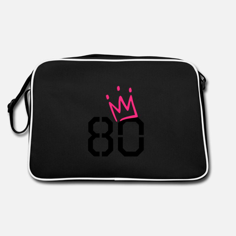 80. Geburtstag - 80 Krone - 80 Jahre alt Retro Tasche