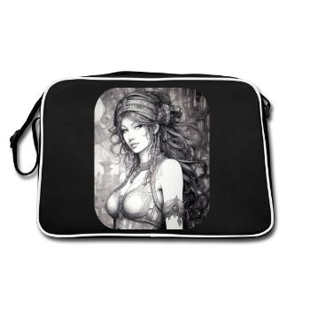 Beauté mystique - Sac Retro - noir/blanc - Dos