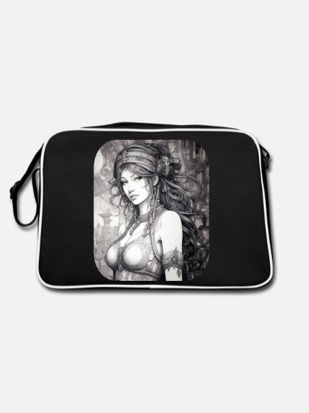 Beauté mystique - Sac Retro - noir/blanc - Dos
