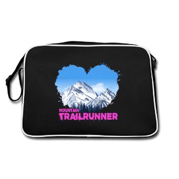 skyrunning trailrunner mountain-trail - Retro Tasche - Schwarz/Weiß - Hinten