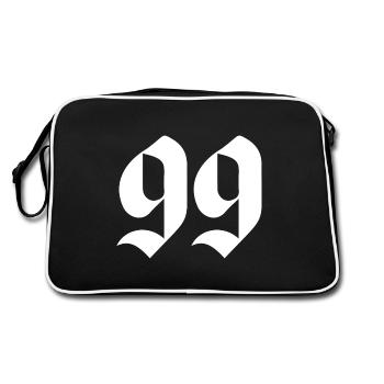 Année 1999 - Sac Retro - noir/blanc - Dos