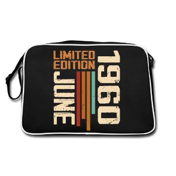 Juin 1960 Cadeau anniversaire Juin 1960 Rétro 1960 - Sac Retro - noir/blanc - Dos