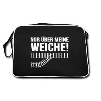 Chemin de fer Locomotive Chemin de fer miniature « Mon aiguillage » - Sac Retro - noir/blanc - Dos