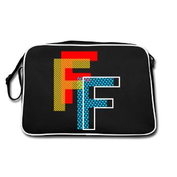 Le F - Sac Retro - noir/blanc - Dos