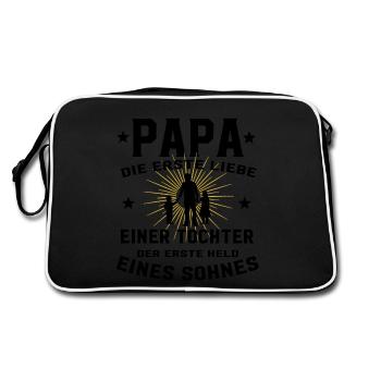 Papa Pour La Fille Le Premier Grand Amour - Sac Retro - noir/blanc - Dos