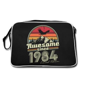 Anniversaire 1984 Rétro Vintage 1984 - Sac Retro - noir/blanc - Dos
