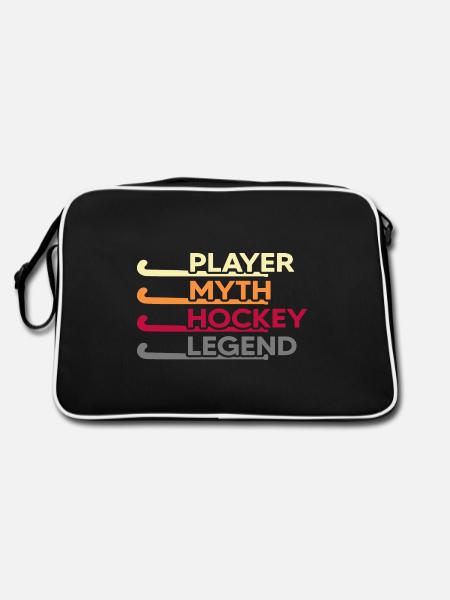 Hockey sur gazon Joueur de hockey « Hockey Legend » - Sac Retro - noir/blanc - Dos