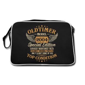 Millésime 2004 Vintage né cadeau d’anniversaire - Sac Retro - noir/blanc - Dos