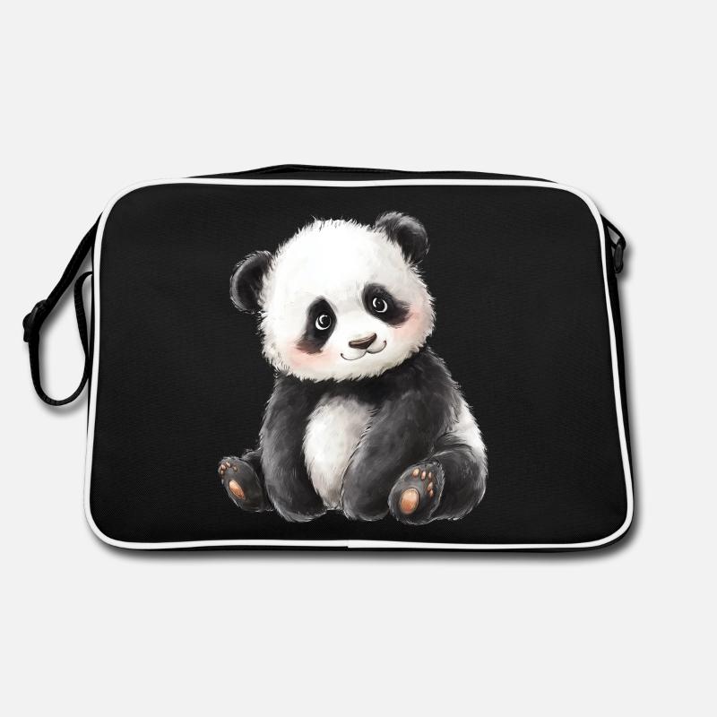 Mignon bébé panda Sac Retro