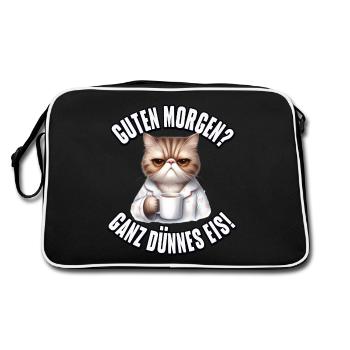 Good morning? Very thin - Retro Bag - black/white - Back