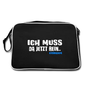Bains de glace Nageur d’hiver ICEBATH CHALLENGE Trou de glace - Sac Retro - noir/blanc - Dos