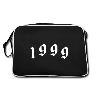 Année 1999 - Sac Retro - noir/blanc - Dos