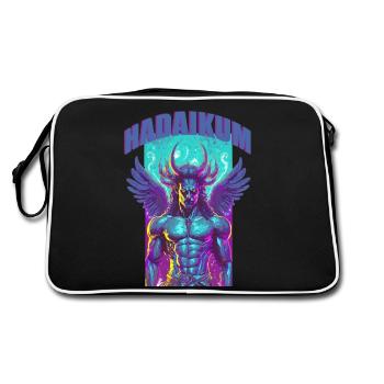 HADAIKUM - Retro Bag - black/white - Back