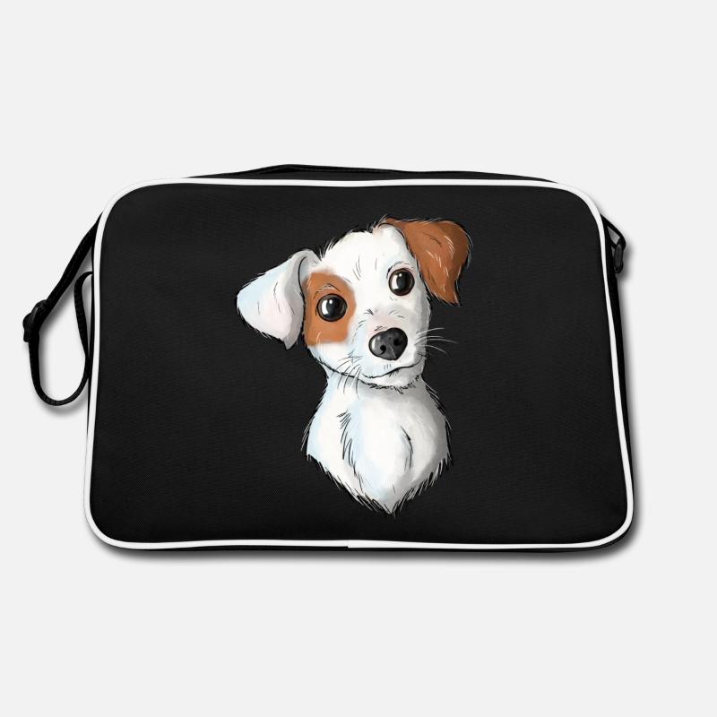 Jack Russell Pattern 7 Retro Bag