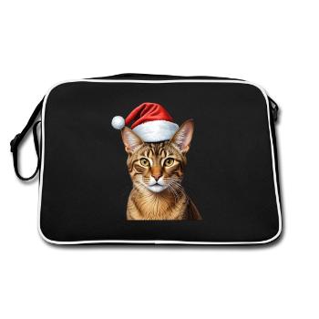 Chat abyssin de Noël - Sac Retro - noir/blanc - Dos