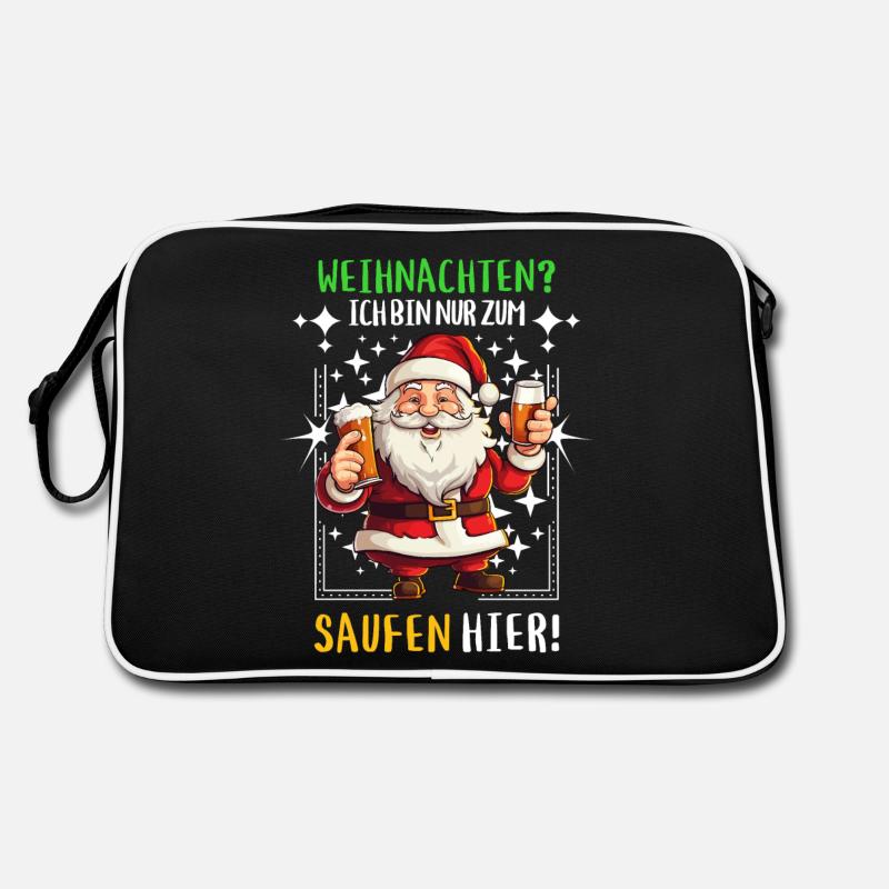 Noël Claus Bière Boire de l’alcool Sac Retro