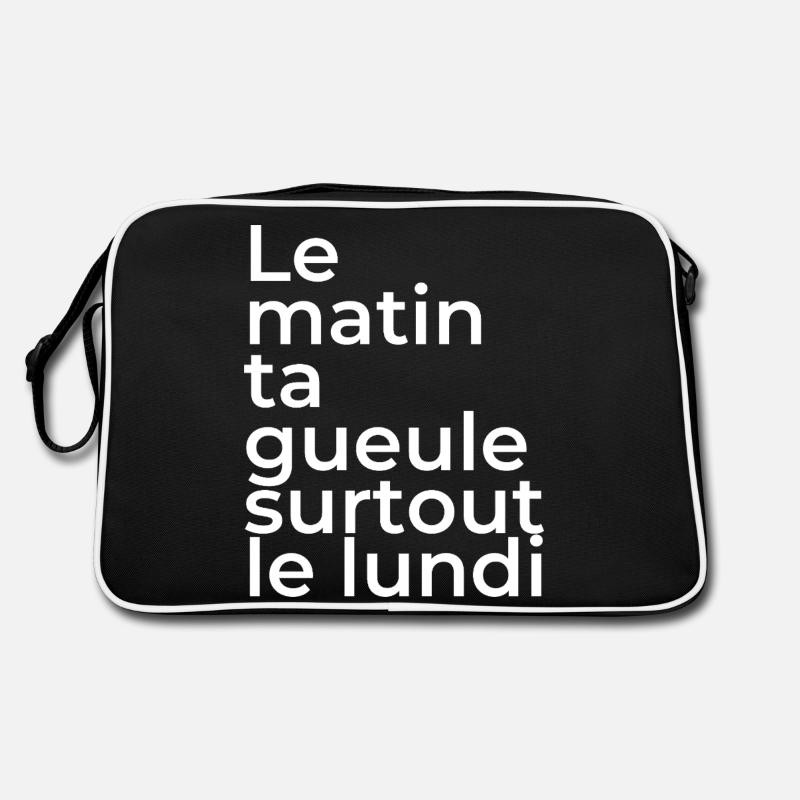 Le matin, ta gueule! Sac Retro