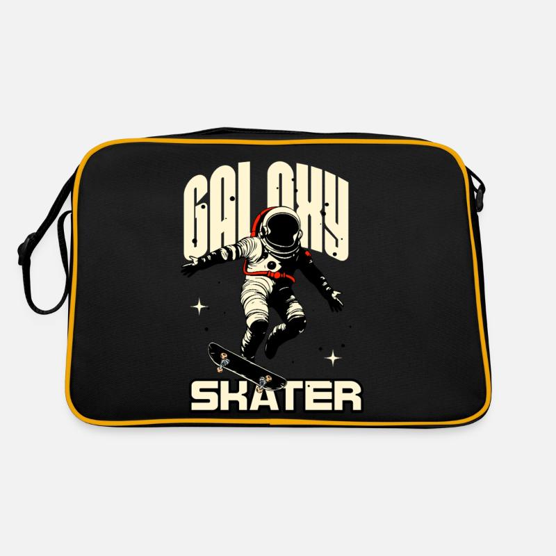 Patineur Galaxy dans l’espace Sac Retro