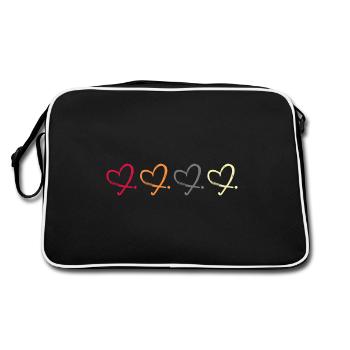 Hockey sur gazon Hockey Club de hockey « Hockey-love » - Sac Retro - noir/blanc - Dos