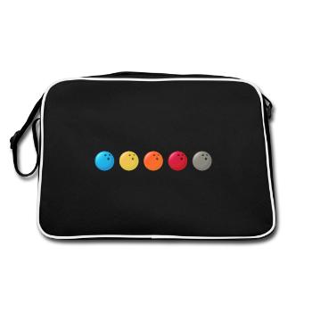 Bowling Bowling Ball Strike Bowling Alley XXX - Sac Retro - noir/blanc - Dos