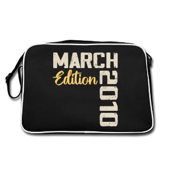 Mars 2010 Cadeau Anniversaire Mars 2010 - Sac Retro - noir/blanc - Dos
