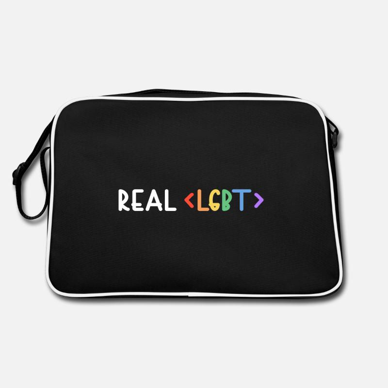 lgbt real lgbt+ human pride Retro Tasche