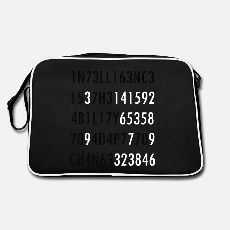 Intelligence-Citation de science intelligence nerd - Sac Retro - noir/blanc