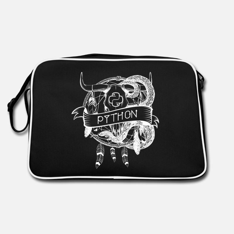 python Programmiersprache technologie - Retro Tasche - Schwarz/Weiß