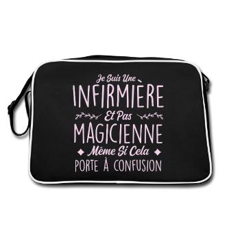 Humour Infirmière - Fête des mères - Sac Retro - noir/blanc - Dos