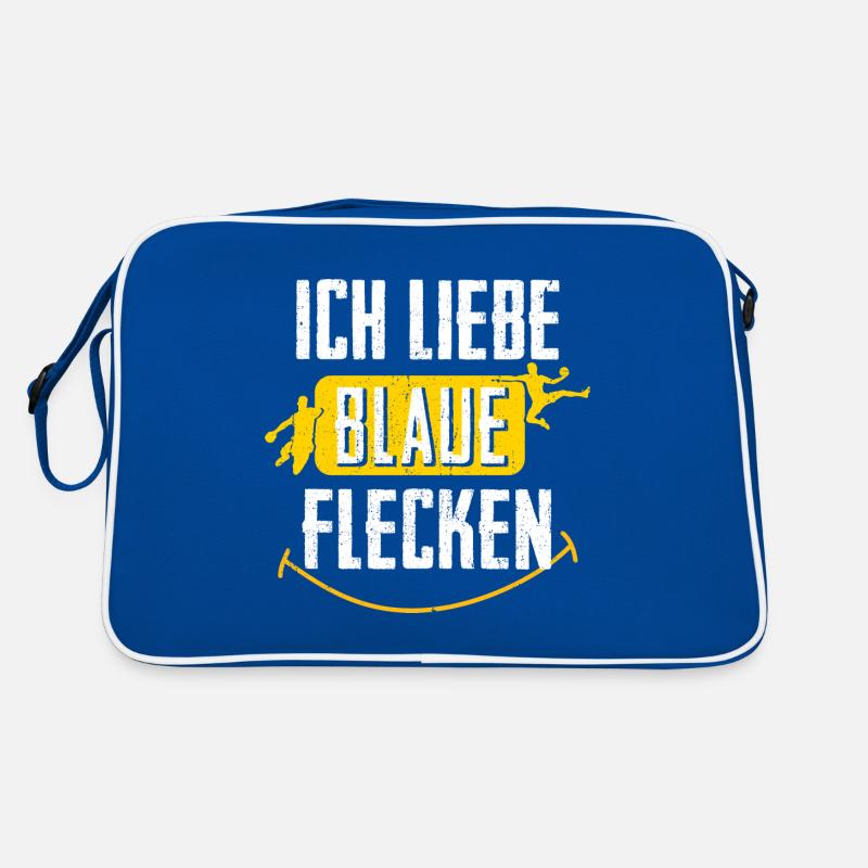 Handball Blaue Flecken Retro Tasche