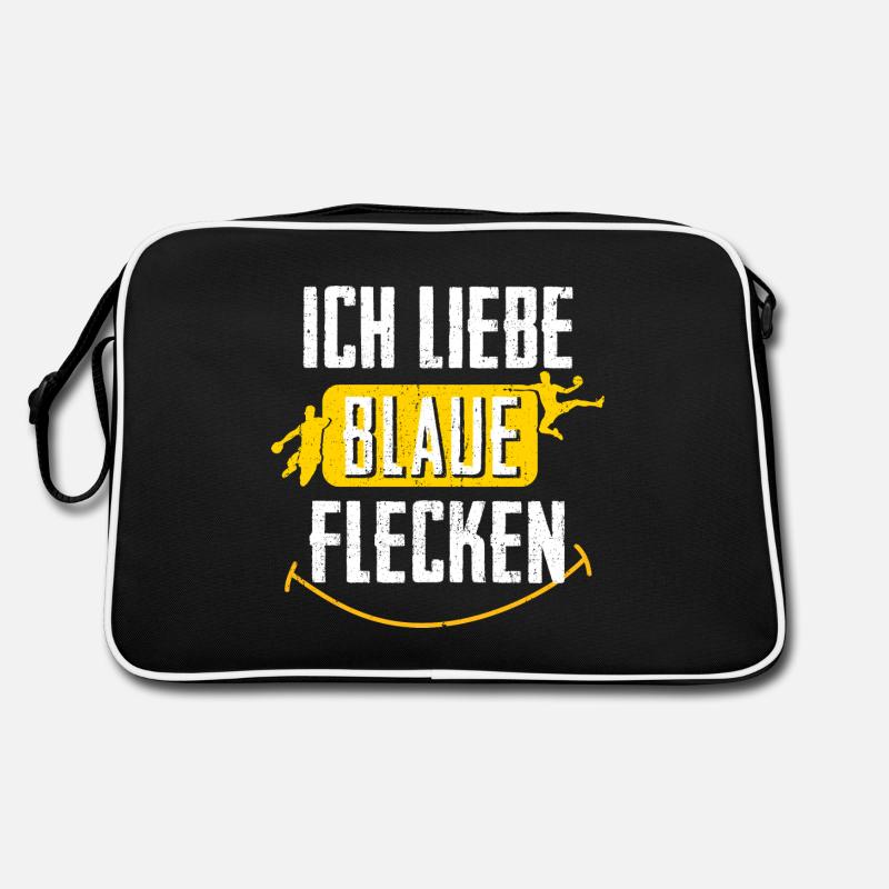 Handball Blaue Flecken Retro Tasche