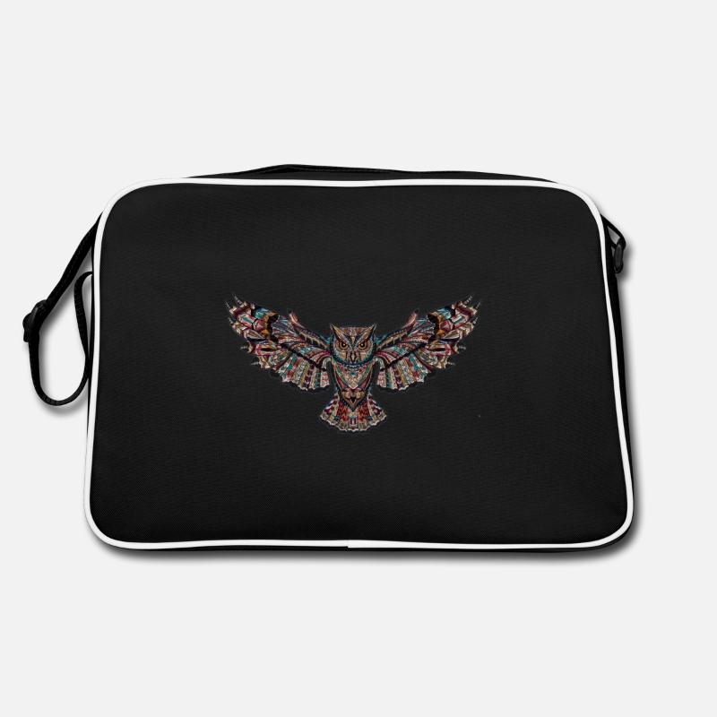 Fliegende Eule. Tolles Geschenk Design Retro Tasche