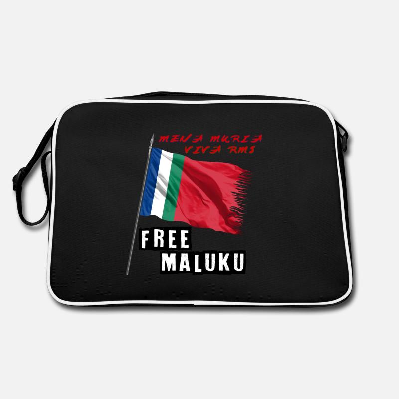 Kostenloses Maluku - Retro Tasche - Schwarz/Weiß