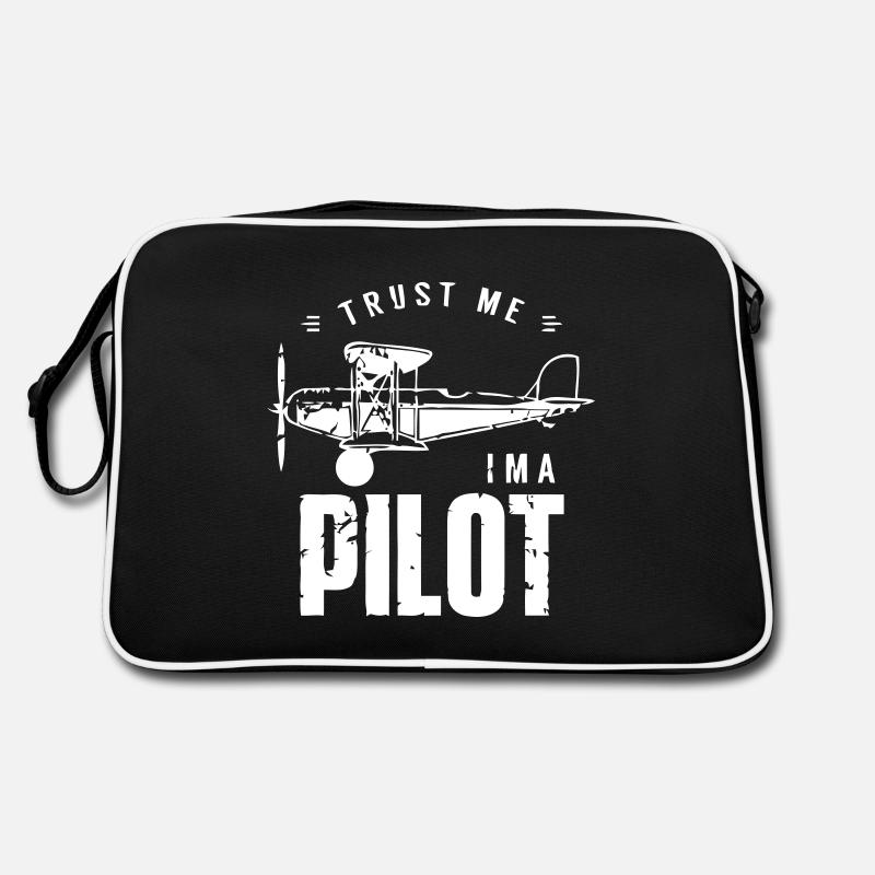 Aviator (customizable color) - Retro Bag - black/white
