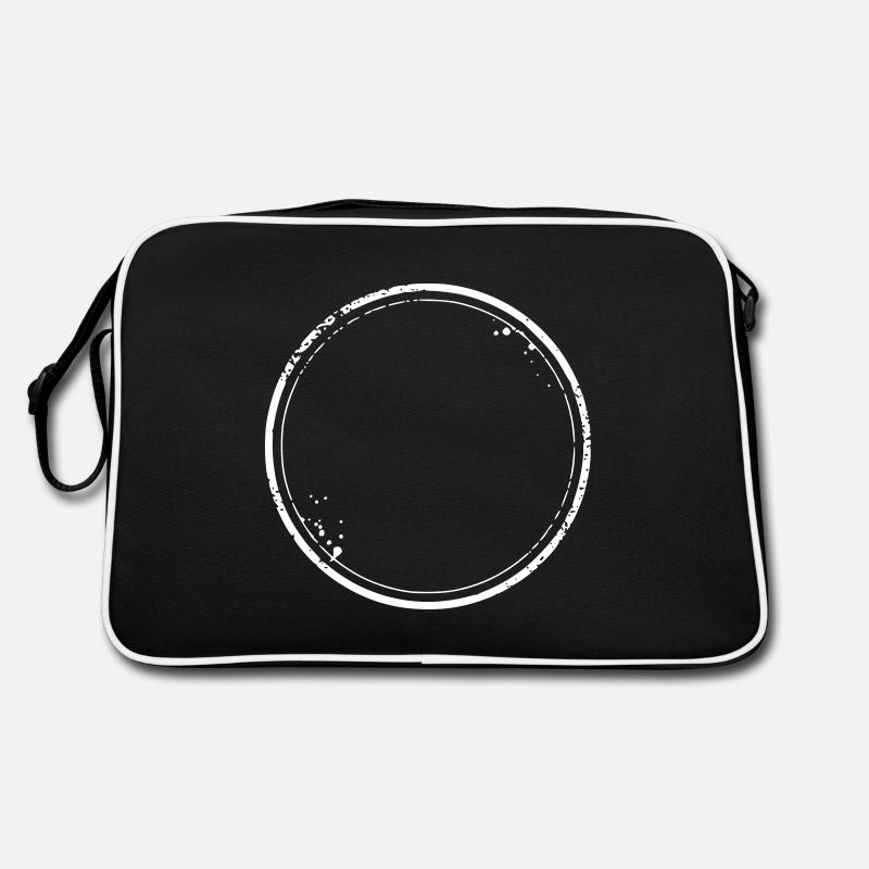 vintage kreis - Retro Tasche - Schwarz/Weiß