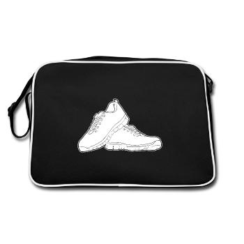 Running shoes Black Solid - Retro Bag - black/white - Back