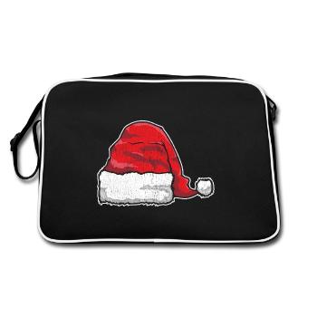 noël bonnet de Noël père noël - Sac Retro - noir/blanc - Dos