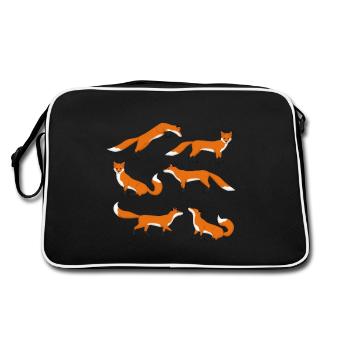 Sélection Red Fox - Sac Retro - noir/blanc - Dos